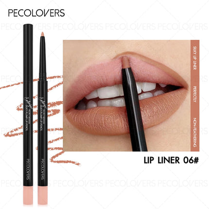 1PC Long-Lasting Matte Lip Liner Pencil - Wax Formula, Easy-Apply Lip Pencil for Precise Liner & Full Lips, Durable Makeup