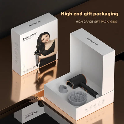 2025  High-Speed Electric Turbine Airflow, Low Noise, Constant Temperature, And Fast Drying Household Hair Salon Hair Dryer