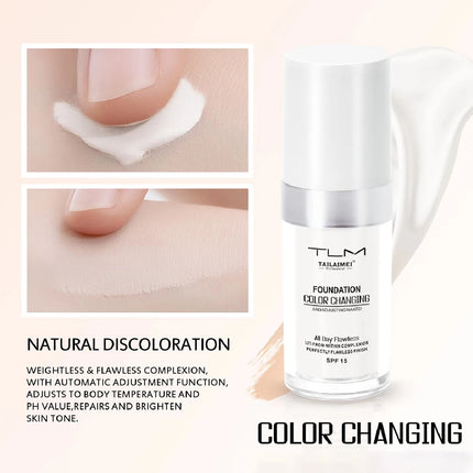30ml Foundation Magic Color Changing Foundation Liquid Soft Matte Long Lasting Hydrating Makeup Base Maquiagem Korea Makeup