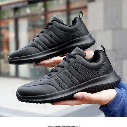 Chef shoes four season soft-sole anti-slip oil-proof waterproof portable kitchen work shoes fashion plus size casual men's shoes