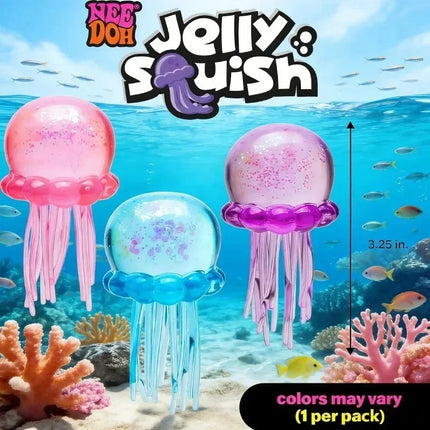 Schylling Needoh Fuzz Ball Jellyfish Squishy Blind Box Soft Stress Relief Squishies Toy Cute Relaxing Squeeze Sensory Toy ******