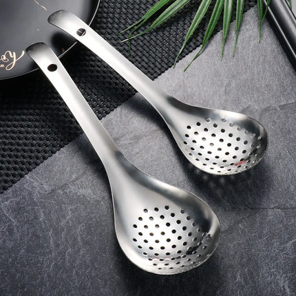 304 Stainless Steel Strainer Spoon Kitchen Colander Spoon Spoon Filter Strainer Food ScoopPerforated Skimmer Colander