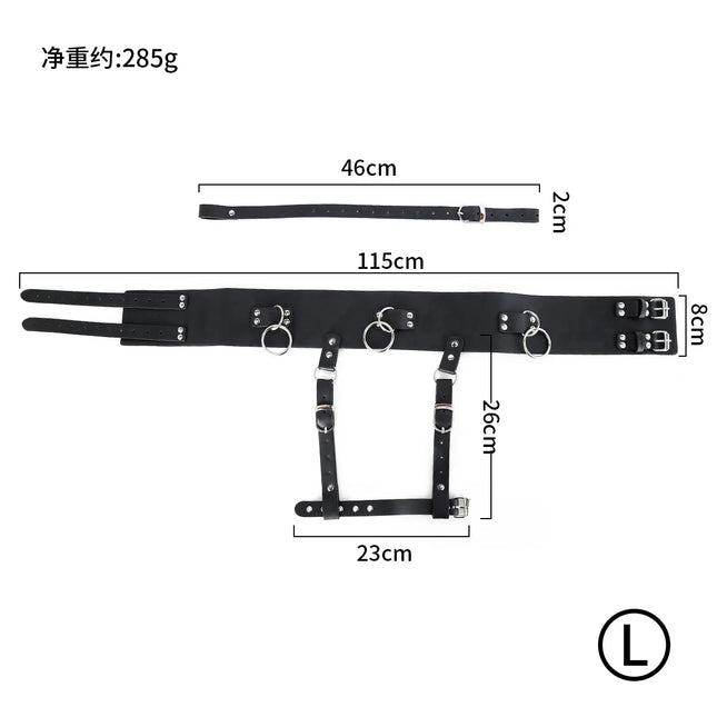 Leather Strap on Bdsm Bondage AV Vibrator Magic Wand Holder Belt Attachment Accessory fits Hitachi