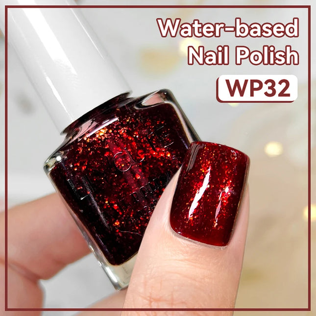 LILYCUTE 7ml Matte Nail Polish Velvet Effect Pearl Shell  Air Dry Nail Art Varnish No Need Lamp Manicure Glitter Nail Care Polis
