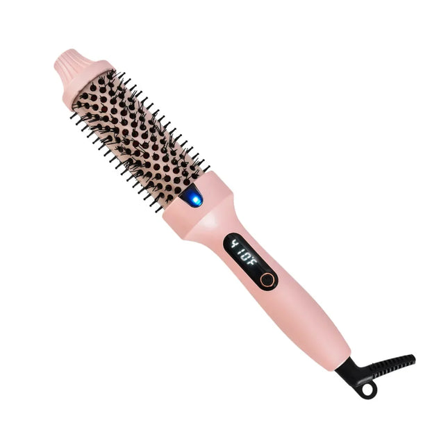 2 in 1 Electric Heat Straightening And Curling Comb Hair Styling Tool Multi Functional 38Mm Brush for Salon Household use