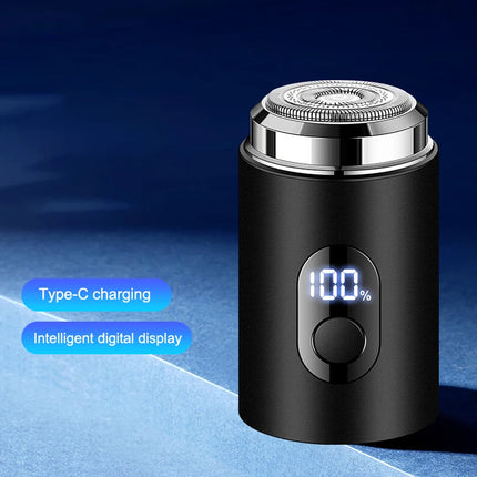 Men Electric Mini Shaver Rechargeable Type-c Charging Car Portable Led Digital Display Wet & Dry Shaver Men Women Home Razor.