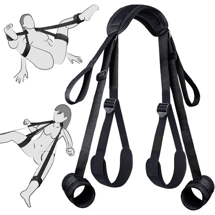 BDSM Restraint SM  Handcuff Open Leg Soft Bandage Adult Game Aiding Sex Tool Kit Bondage Sextoy 18+ Sex Products Erotic Set