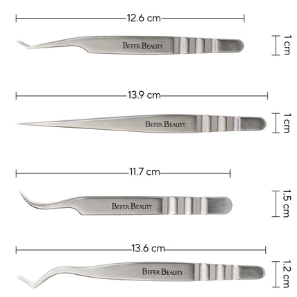Anti-Static Tweezers Eyelash Extension Professional High Precision Volume Tweezer Stainless Steel Tweezers Antislip Makeup Tool