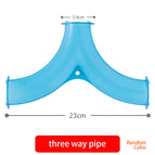 three way pipe 2pc