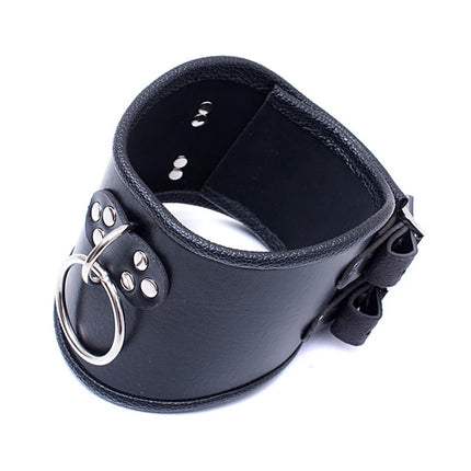 Erotic Black Soft Sponge Padded Inside Leather Chastity Posture Neck Collar For Bdsm Choker Bondage Couples Harness Sex Product
