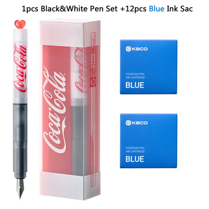 KACO Coca Cola Fountain Pen,EF Hooded Nib Leak-Proof Technology&Iconic Coke Aesthetics Pen For Young Writers&Collectors BestGift