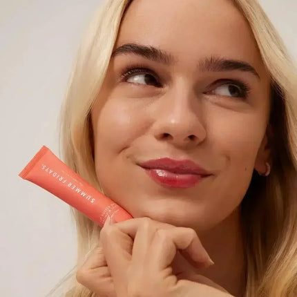 Summer Friday's Vanilla Beige Lip Balm Moisturizing Transparent Lipstick Set Smooth Soft Tube Mirror Lip Gloss Lip Makeup