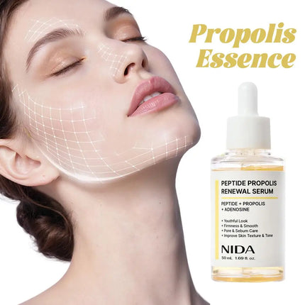 NIDA Propolis Peptide Rejuvenation Facial Serum Skin Barrier Double Repair Serum Firming & Smoothing Cream Facial Skin Care Set