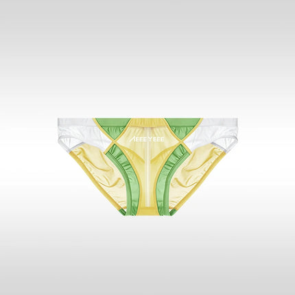 Ultra-thin Breathable Japanese-Style Transparent Sexy Men's Underwear Triangle Briefs With Smooth Ice Silk And Low Waistline