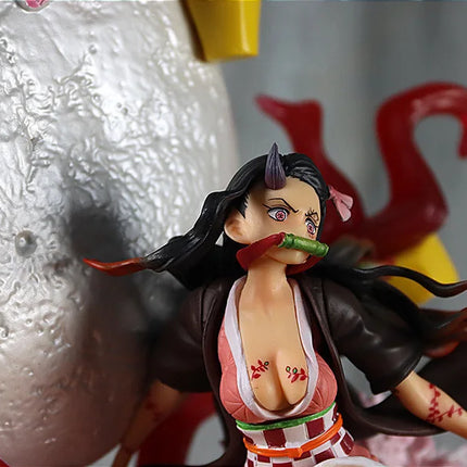 31cm Demon Slayer Kamado Nezuko Anime Girl Figure Model Gk Large Statue Boys Collection Desktop Decoration Ornament Toys Gifts