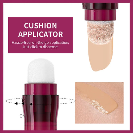 Sponge Head Concealer for Dark Circles, Tears, Freckles, Acne, Dark Circles, Pigmentation and Blemishes, Creating Natural Skin