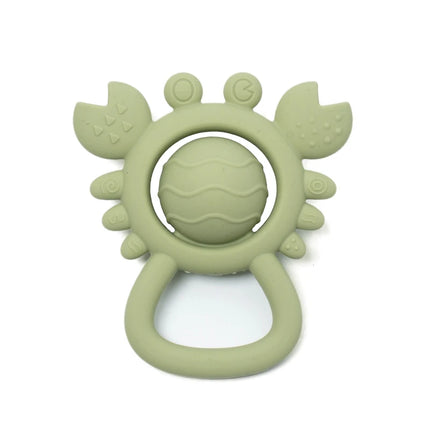 Baby Silicone Teether Rattle Toys BPA Free Palm Design Chewing Toy for Infants Newborn Gifts Easy to Grip Babies Teething Toys