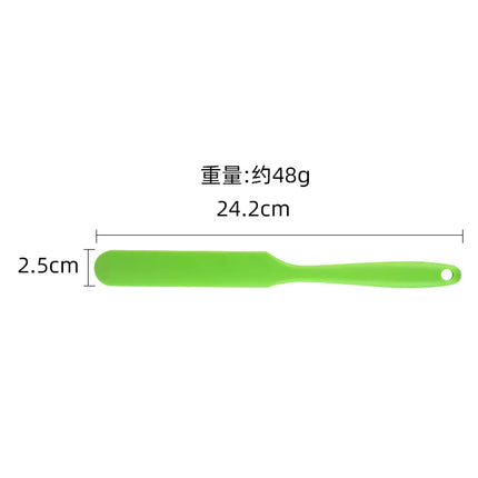 High Temperature Resistant Silicone Long Spatula Multi-color Cream Spatula Household Cake Making Small Accessories Baking Tools
