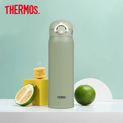 THERMOS Water Bottle 500ml Children Stainless Steel Vacuum Flask Thermal Mug, 6-12H Hot & Cold, Leakproof Coffee Mug for Hiking