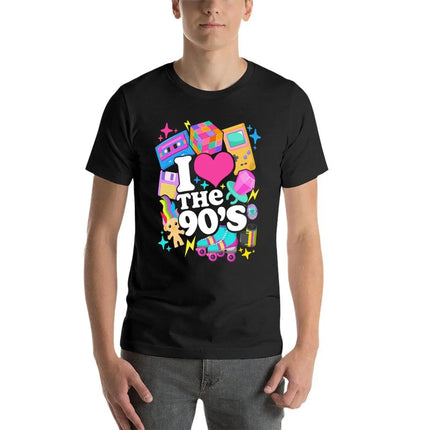 I Love The 90's Retro 90s Costume T-Shirt anime figures summer clothes blue archive mens t shirt