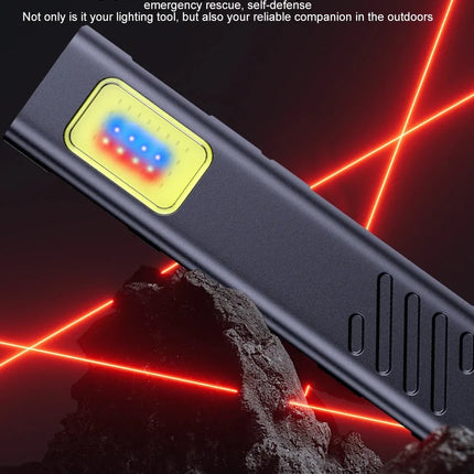 Emergency Portable Rechargeable Mini LED Keychain Flashlight 800LM Magnetic Pocket Torch Light for Work, Camping, Car Use