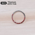 Red zircon / 1.2x8mm