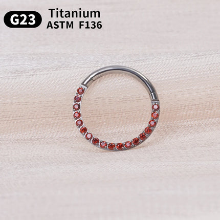 1/10PCS G23 Titanium ASTM F136 Pierced Set Hoop Nose Ring Earring Wome Jewelry Nasal Septum Cartilage Hinge Pitch Nose Ring Lip