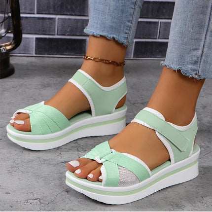 Heels Women's Sandals 2026 Wedge Heel Shoes For Woman Sandals Platform Shoes Summer Women Sandals Heeled Elegant Sandalias Mujer