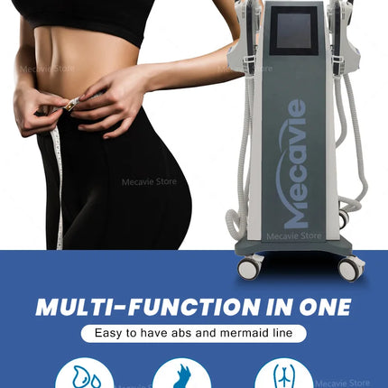 MECAVIE EMS Portable Body Sculptor & Fat Burner System Belly&Legs Slimming&Toning & Skin Tightening Functions Home/Salon Use