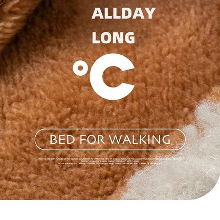 Cute Bear Fluffy Slippers Warm Plush House Shoes for Women and Men