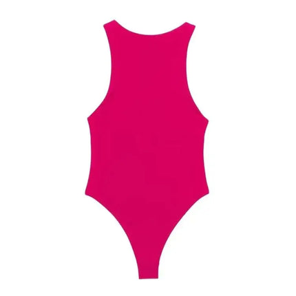 Women Fashion With Halter Neck Skinny Bodysuit Sexy Sleeveless Snap-button Female Playsuits Mujer
