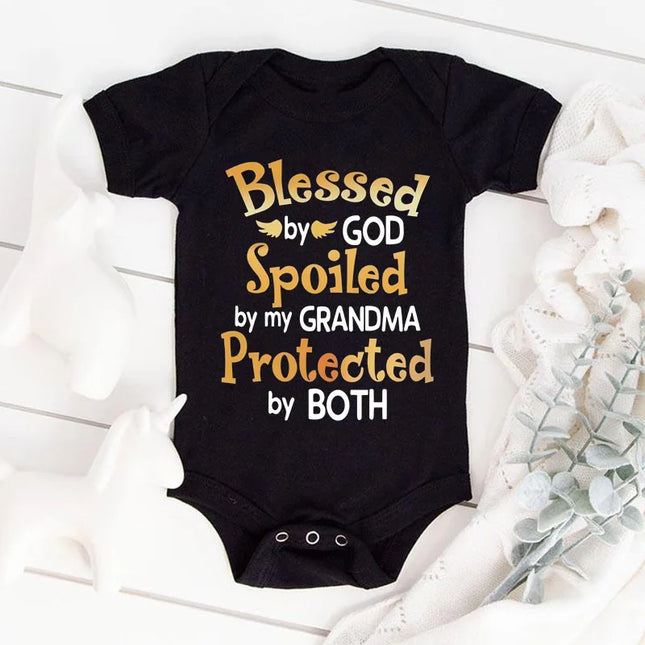 Newborn Baby Boy Girl Clothes My Mom Thinks She's in Charge That's So Cute Funny Letter Printed Infant Rompers Baby Outfits