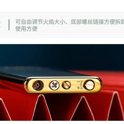 Zorro 636 Metal Ultra Thin Butane Gas Inflatable Grinding Wheel Lighter Holiday Gift Smoking Accessories Men's Small Tools Gift