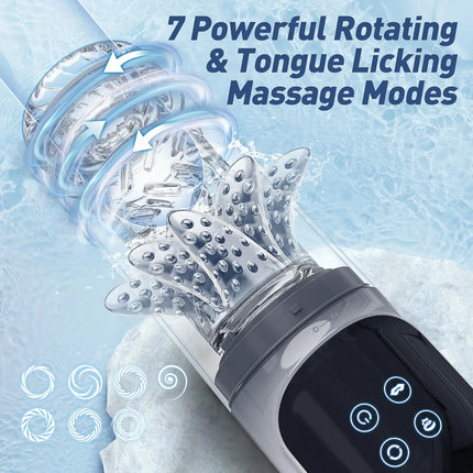 Automatic Male Masturbator Cup 7 Sucking Rotating Licking Modes Pocket Pussy Stroker Blowjob Penis Pump Sex Toys For Men