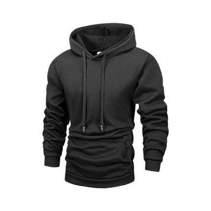 Men's Fleece Pullover Hoodies Unisex Autumn Winter Hooded Sweatshirt Outerwear Fashion Casual Hoodie for Men Male Clothing Coat