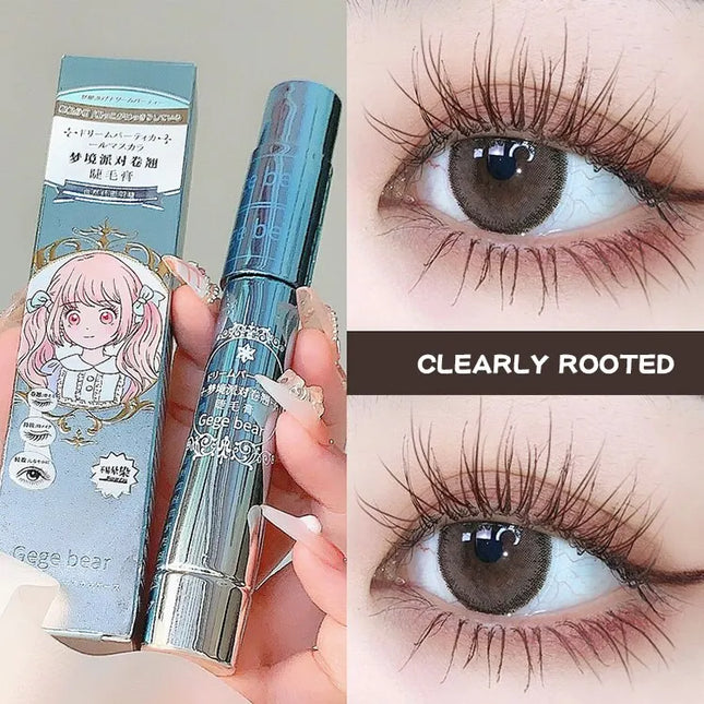 Gege Bear Dream Party Curly Black Sunflower Mascara Cute Design All Day Long-Wearing Lash-Lengthening Thick Volume Eyelashes