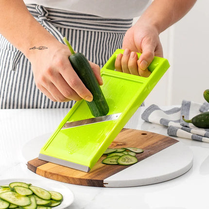 Multifunctional Vegetable Cutter Steel Blade Mandoline Slicer Potato Peeler Carrot Cheese Grater Kitchen Accessory Tool