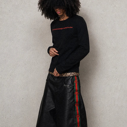 Nerazzurri Summer Patchwork Pu Leather Shorts for Men Cool Handsome Luxury Designer Calf-Length Pants Emo Menswear Clothes 2026