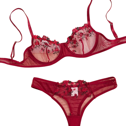 Women Sexy Lace Lingerie Fashion Wire Free Sexy Underwear Set For Women Embroidery Perspective Sexy Lingerie For Women Sleepwear