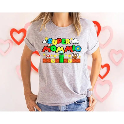 Super Mommio T Shirt Mothers Day Gift Best Mom Shirt Funny Cute Mama Women Top