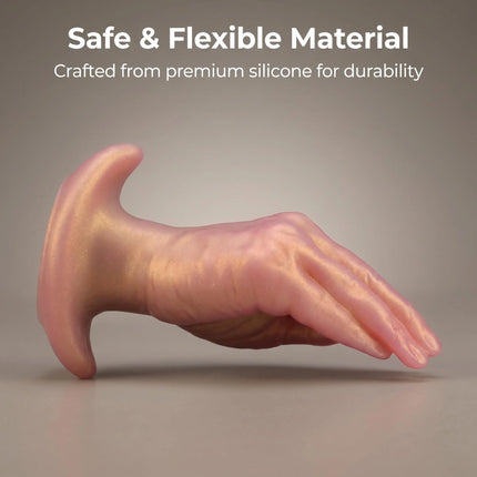 Simulated wearable silicone hand and anal plugs with realistic texture and soft silicone, suitable for wearing outdoors, couples
