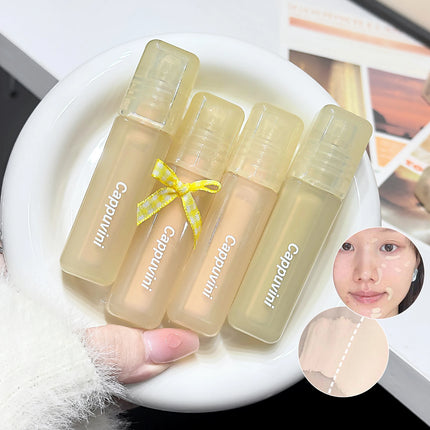 Velvet Matte Liquid Concealer Highlighter Long-Lasting Moisturize Cover Acne Marks Dark Circles Skin Brightening Makeup