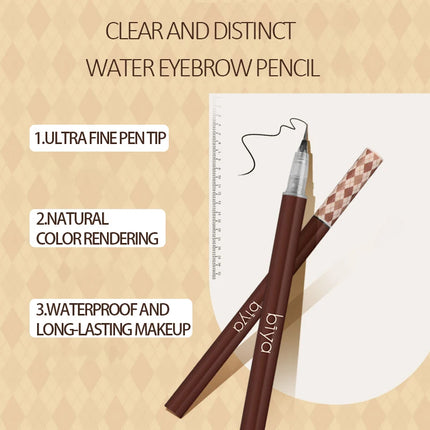 Ultra fijne wenkbrauwen pen contour schaduw afbeelding zijde ooglijn pen waterdichte wenkbrauwen pen niet gemakkelijk vervagen