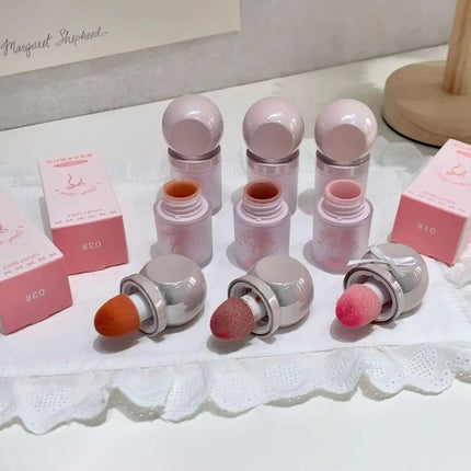 3ml Misty Lightweight Blush Lips Cheeks Dual-use Matte Soft-focus Effect Blush Korean Makeup Look Vitality Liquid Powder Blusher