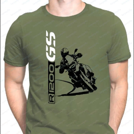 For 1200 GS Fans T-SHIRT Motorrad Motorcycles Shirt R1200GS Graphic T Shirts Motorcycle Enthusiast cotton Short-sleeve tee tops