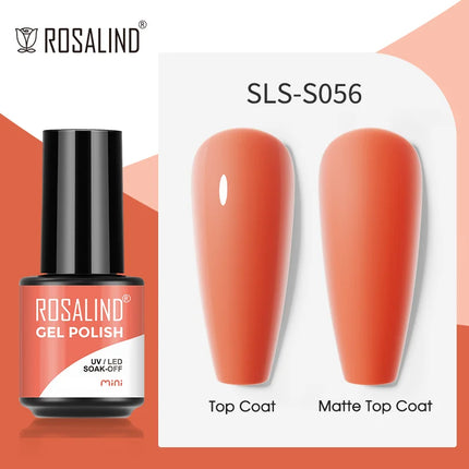 ROSALIND Gel Nail Polish UV Base Top Coat Soff Off Stamping Polish All For Art Manicure Semi Permanant Gel Nail Fast Shipping