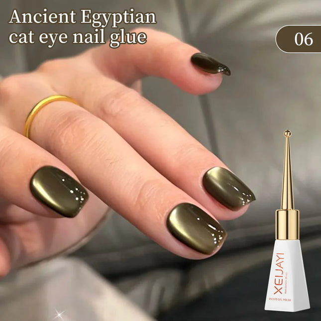 XEIJAYI 10ML Black Brown Cat Eye Gel Nail Polish Uv Permanent Seedling Varnish Manicure Decor 2025 New Style