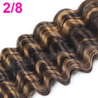 2-8 Deep Wave / 50g Sample / 30%-55%|Virgin Human Hair|30inches 75cm