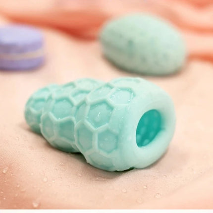 Male Masturbator Cup Portable Penis Trainer Penis Massage Adult Sex Toys Stretchy Silicone Vagina Egg Vacuum Pocket Cup for Men