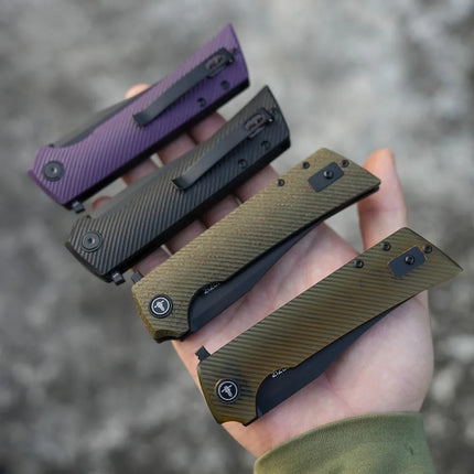 Shooziz Folding Pocket Knife,3.55" D2 Tanto Blade EDC Knife with Flipper ,Camp Tool Gift for Outdoor Men,XUN112